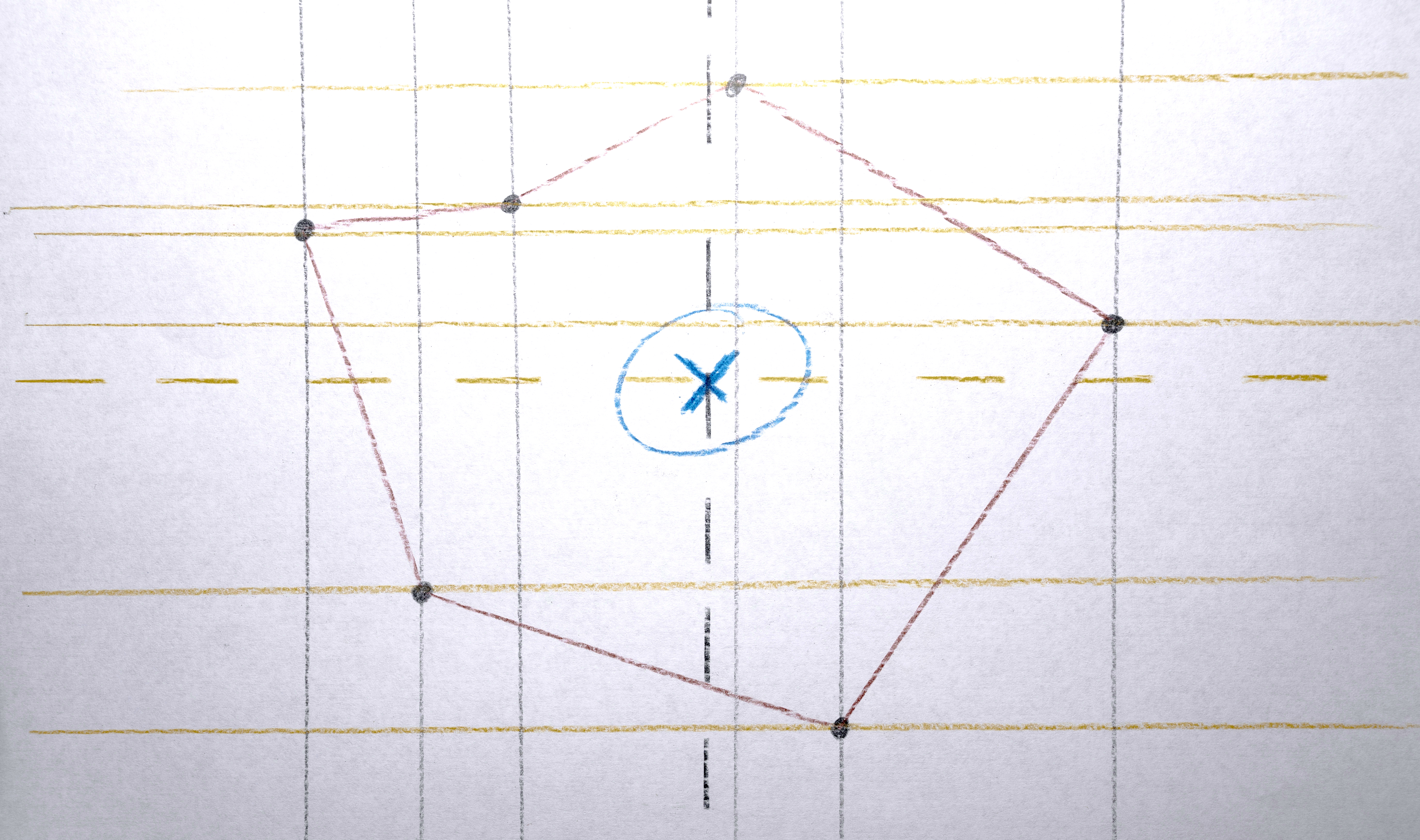 Use that x, y coordinate for the polygon's centroid.