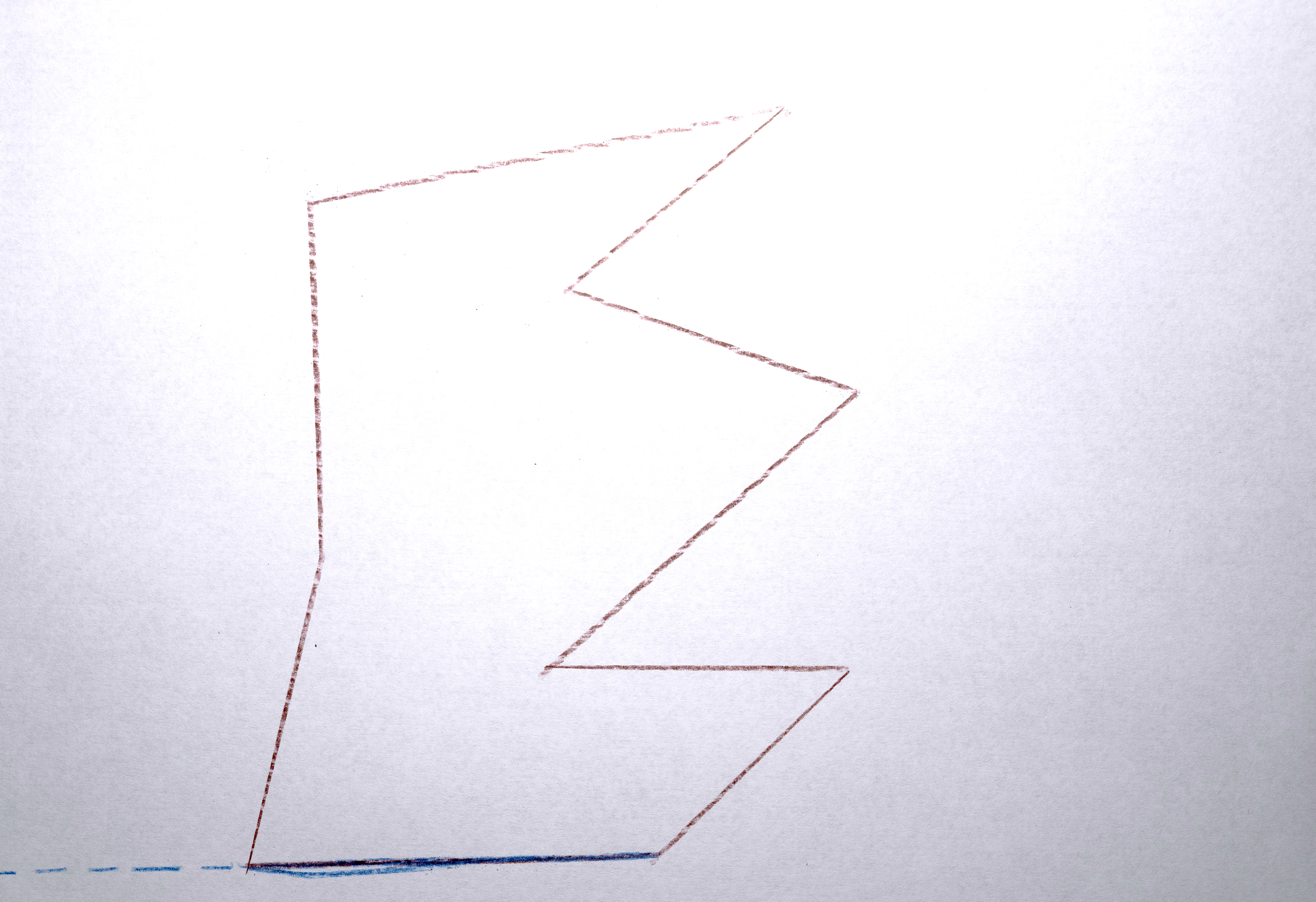 Start by choosing a line (that points towards a convex corner...) and extend it out to infinity.