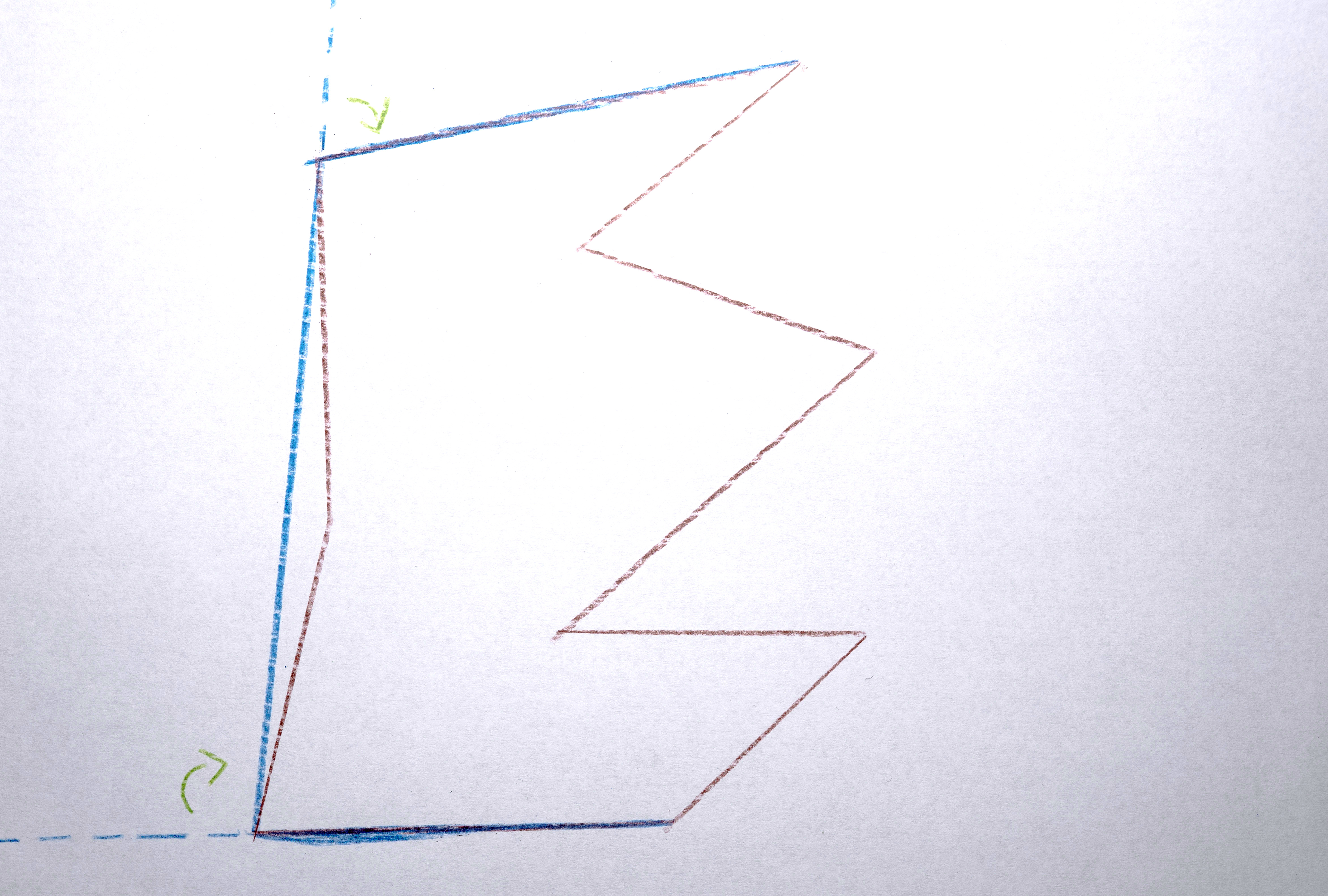 Draw a line connecting those two vertices.