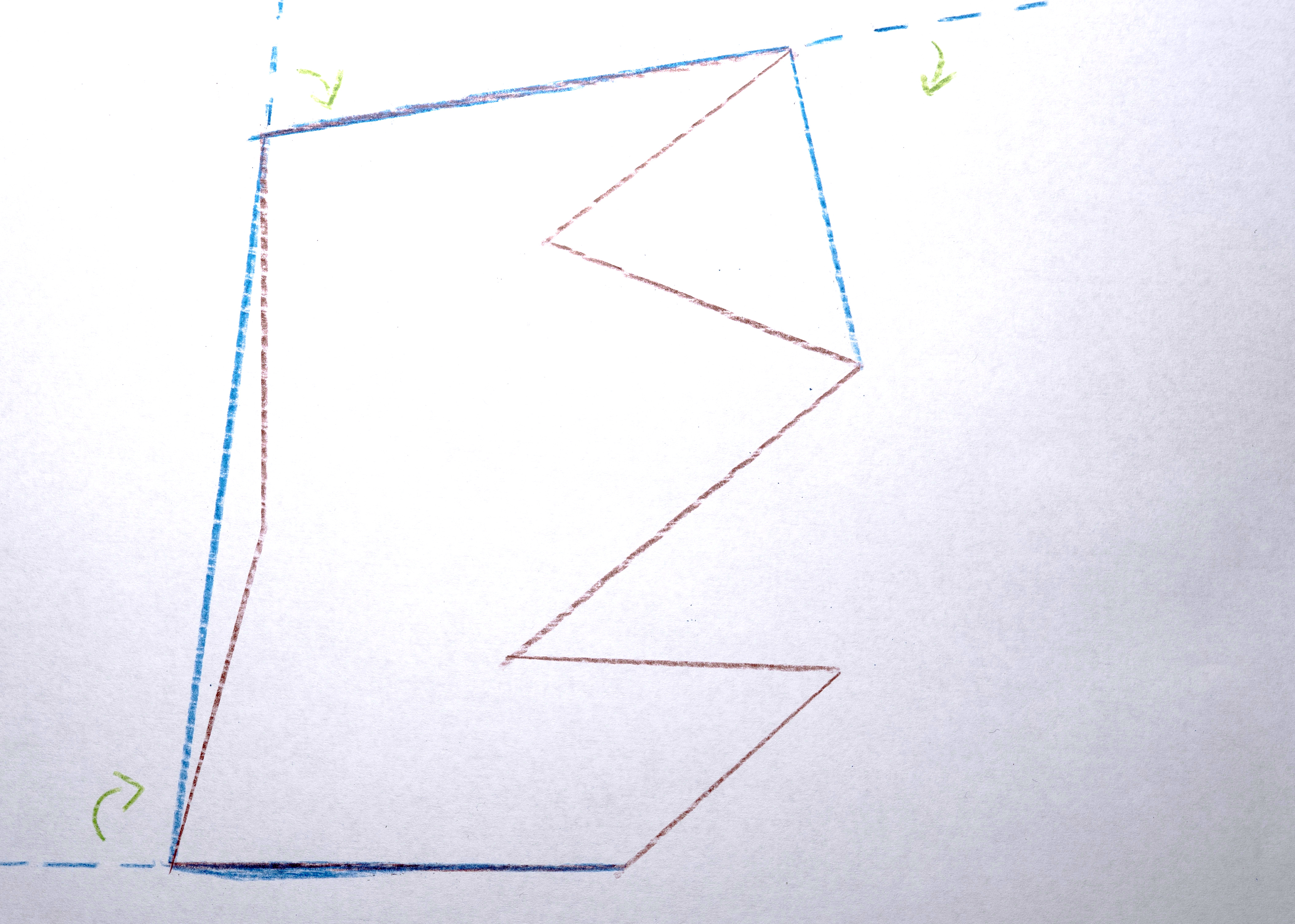 Draw a line connecting those two vertices.